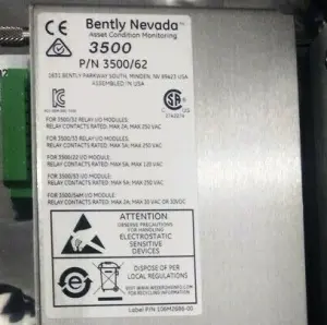 Bently Nevada 3500/62-03-00